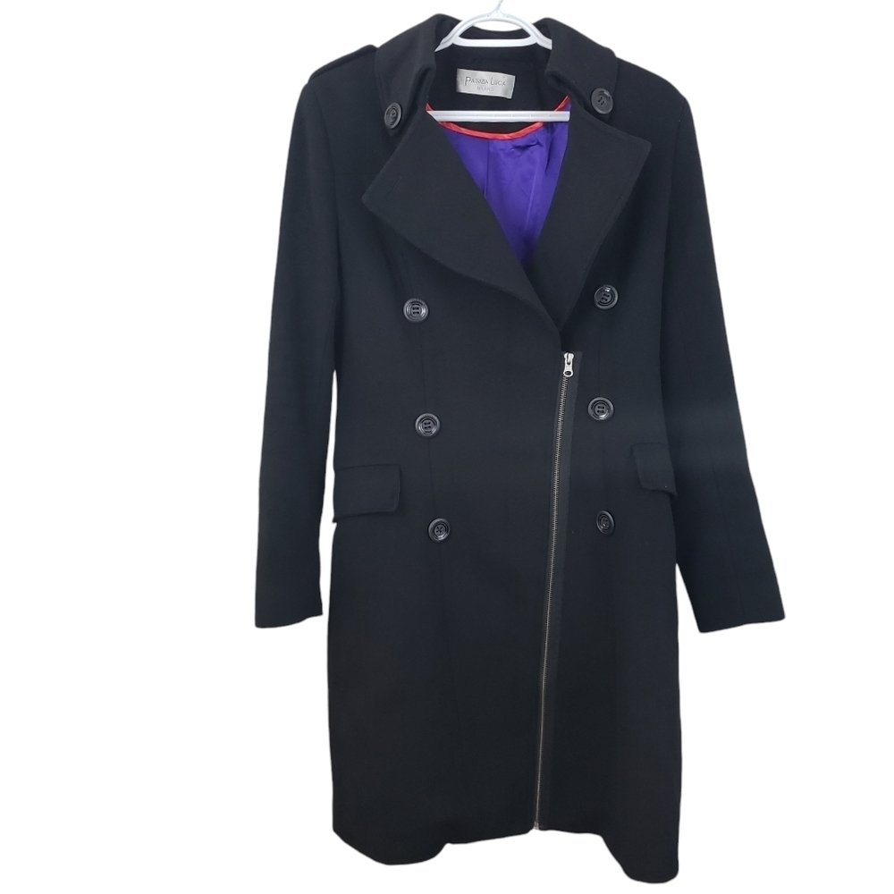 Patrizia Luca Milano Wool Blend Tailored Coat